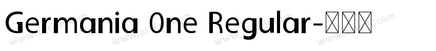 Germania 0ne Regular字体转换